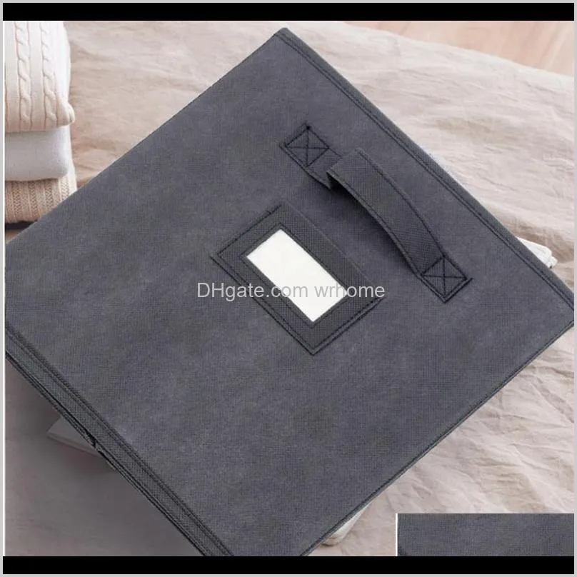 cotton linen box for home office organizer folding storage bin children adult wardrobe clothes kids toy basket baskets