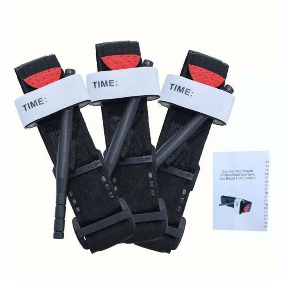 Red Tip Knee Pad Replacement Straps For Survival, Tactical Combat, Military, And Emergency Aid