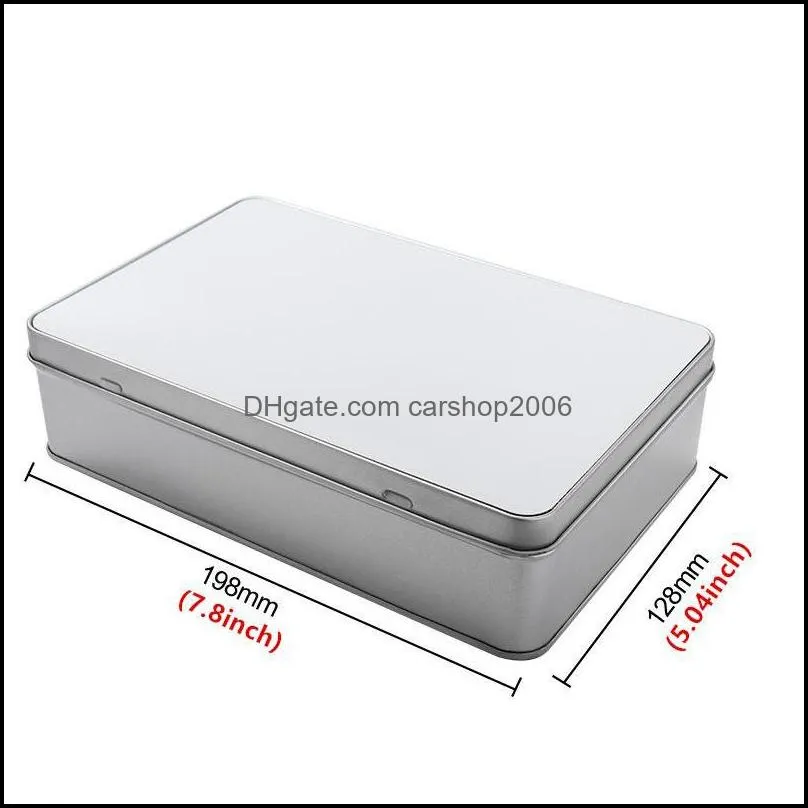 3 Styles Sublimation Aluminum Storage Bin Tin Tinplate Can Round Lunch Boxes Sundries Saving Box Christmas Gift SEAWAY HWF9855