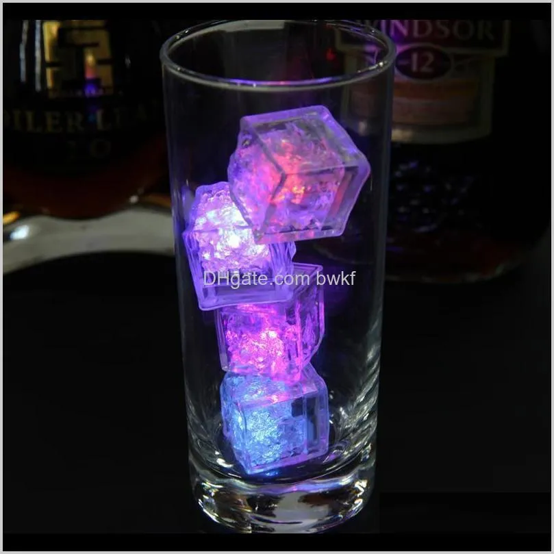 led party lights color changing led ice cubes glowing ice cubes blinking flashing novelty party supply