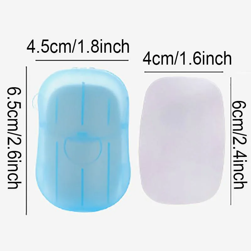 Disposable Boxed Soaps Paper Portable Aromatherapy Hand Wash Bath Travel Mini Soap Box Bathroom Accessories RH2366