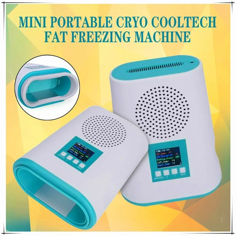 MINI machine portable de cryolipolyse congelée, appareil amincissant sous vide, réduit la Cellulite, cryothérapie, machine de congélation cryogénique, usage domestique