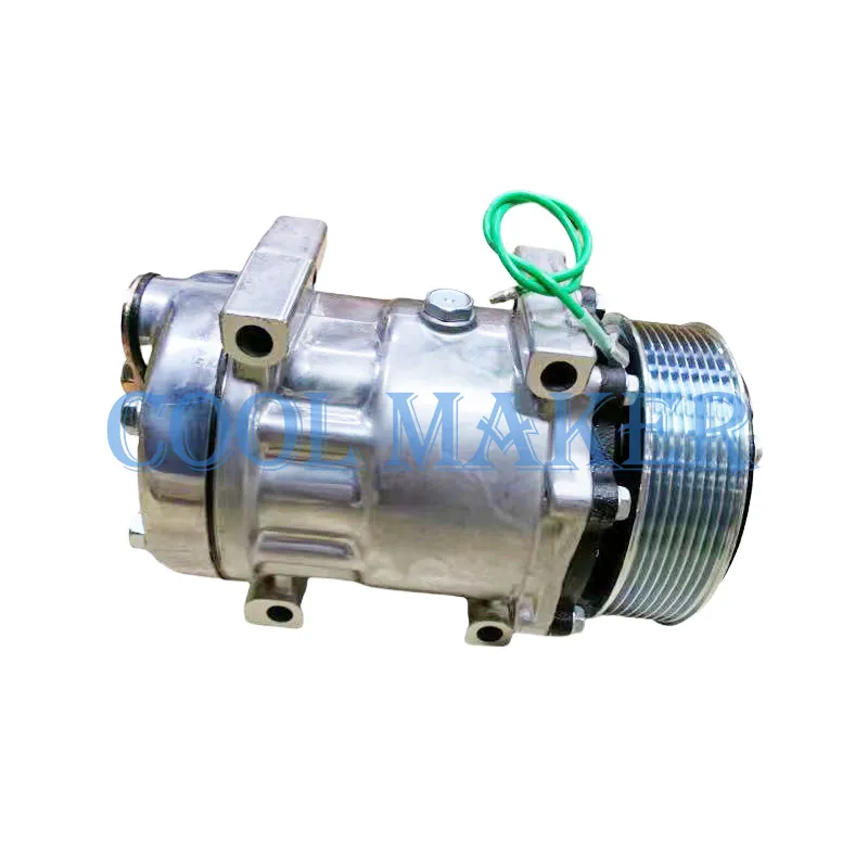 High Performance 12V AC R134a Compressor SD7H15 For Caterpillar Bagger ...