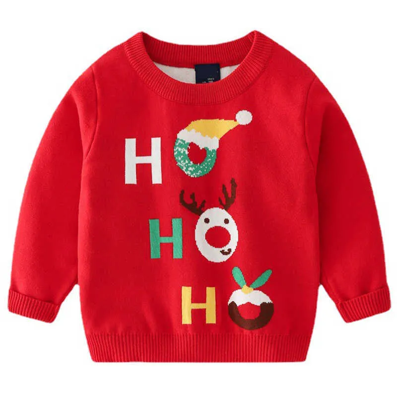 Kinder Pullover Weihnachten Jungen Mädchen Kleidung 2021 Neue Herbst Weichen Stoff Baby Kleidung Cartoon Gestrickte Pullover Kinder Pullover Y1024