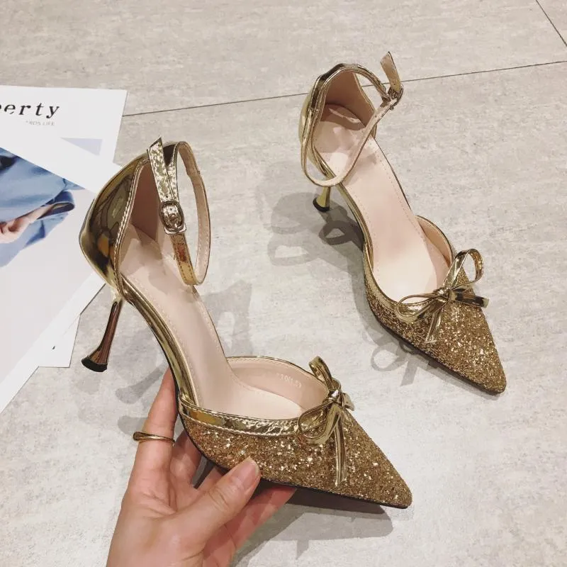 Predictions Gold Pointed Toe Heels Size 7.5 | Pointed toe heels, Heels, Pointed  toe