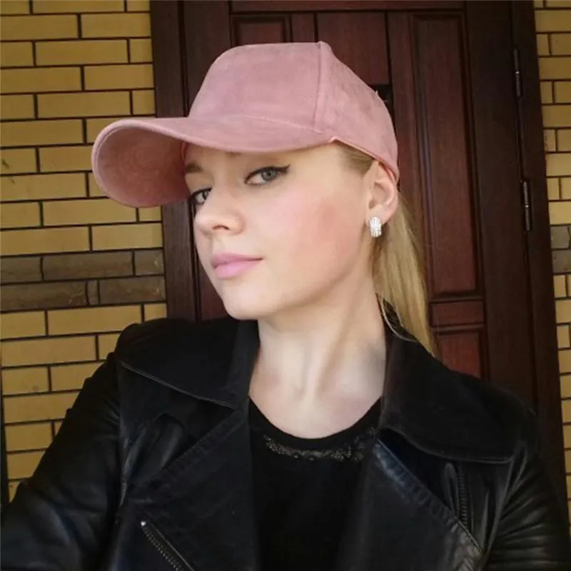 ボールキャップファッションブランドスナップバック野球帽女性 Gorra ストリートヒップホップスエード帽子女性のためのブラックグレー