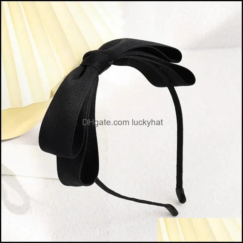 Cute Bow Female Knot Headbands For Girls Candy Color Hairbands Hair Hoop Women Adult Simple Solid Hair Accessories