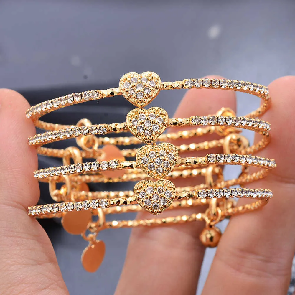 Luxury Female Big Gold Color Bangles: Elegant Bracelets for Weddings a -  Flexi Africa