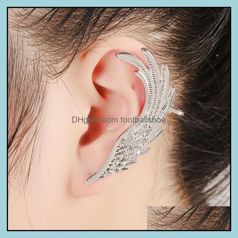Vintage silver gold ear clips earrings for women ear Punk Jewelry Gift Girl ear cuff earrings KX