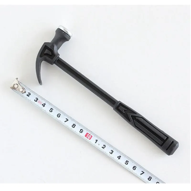 Mini Woodworking Handle Claw Hammer Nail Puncher Small Iron Hammer Watch Repair Hand Tool Emergency Safety Escape HY0286