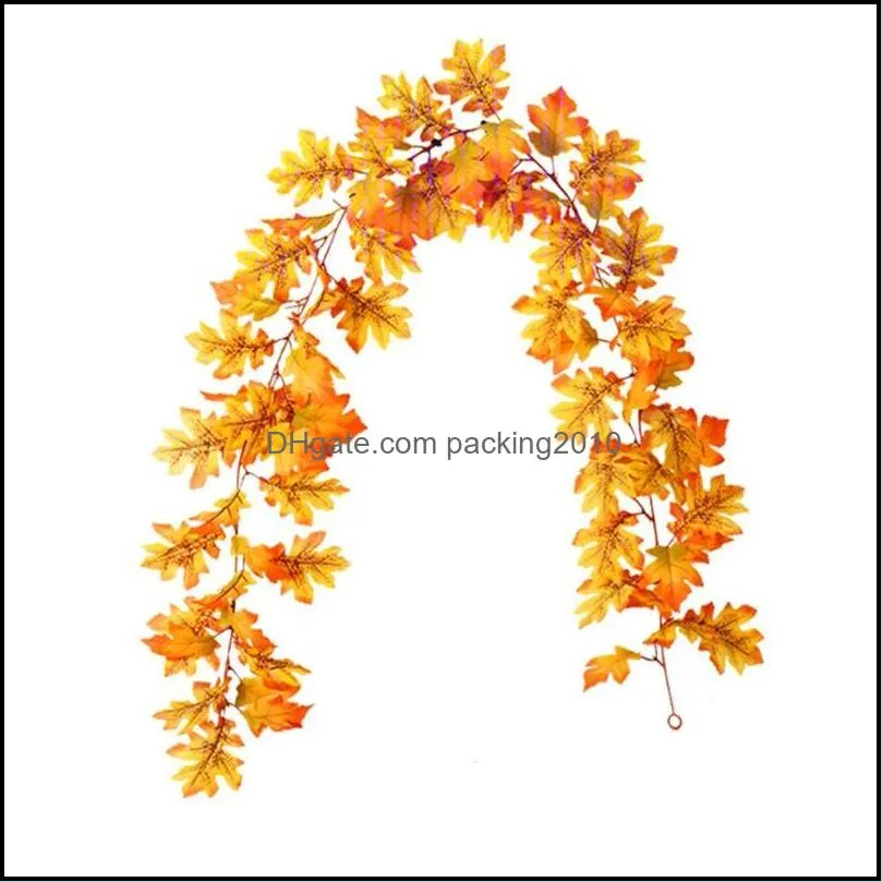 Thanksgiving Christmas Decor Artificial Leaves Artificial Garlands Autumn Foliage Garland
