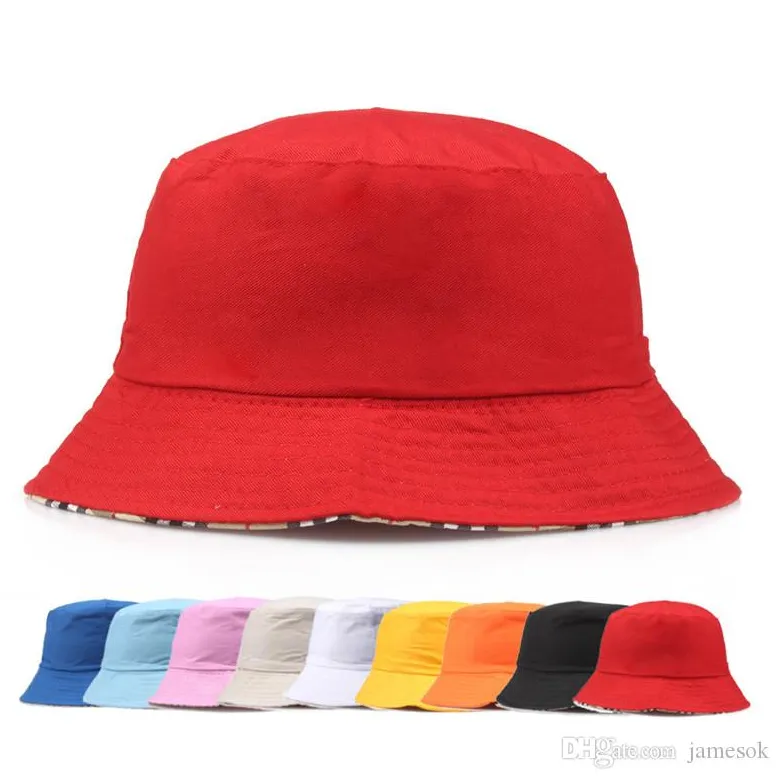 سفر صياد الترفيه دلو القبعات الصلبة اللون أزياء الرجال النساء شقة أعلى واسعة بريم الصيف كاب للخارجية قناع الرياضة BD0042