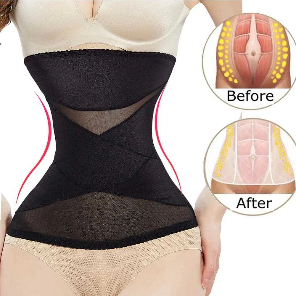 Midja Trainer Binders Belt Shapers Modellering Strap Body Shaper Shapewear Slimming Underkläder Faja Corset för Slim