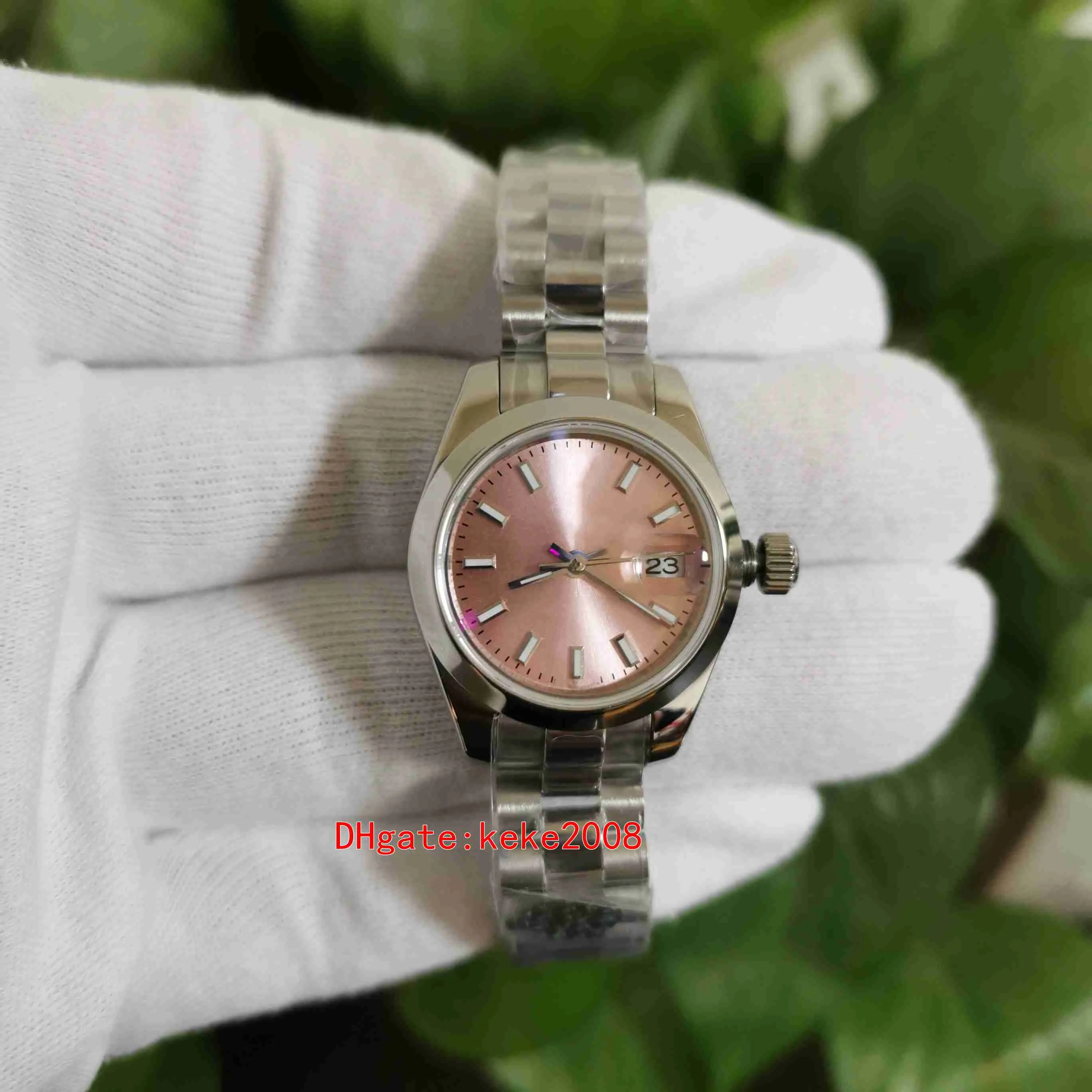 WF En Kaliteli Saatler Bayanlar 28mm 31mm 279135 Paslanmaz Çelik 904L Pembe Arama ETA 2671 Hareketi Otomatik Bayan İzle Saatı