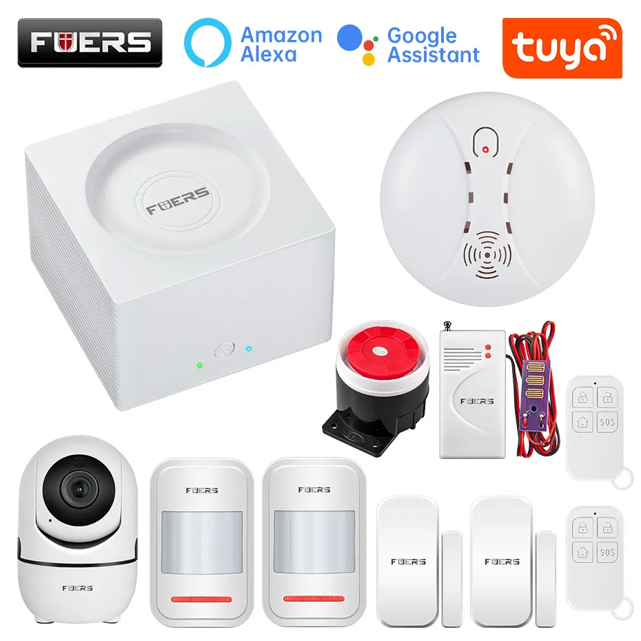 Fuers G95 WiFi GSM Life 보안 시스템 Tuya App Alexa 433MHz Smart Home Brangar 알람