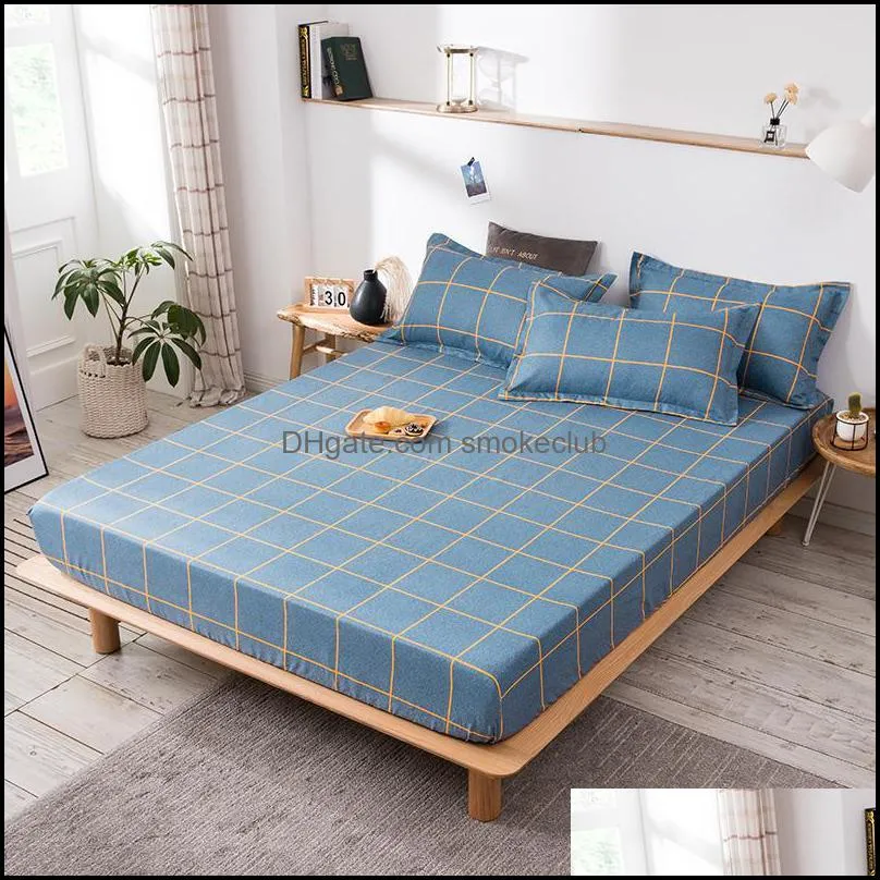 Sheets & Sets 3pc Bedding Set Print Bed Flat Sheet Home Textile Bedspread Luxury Christmas Decor For Twin Size