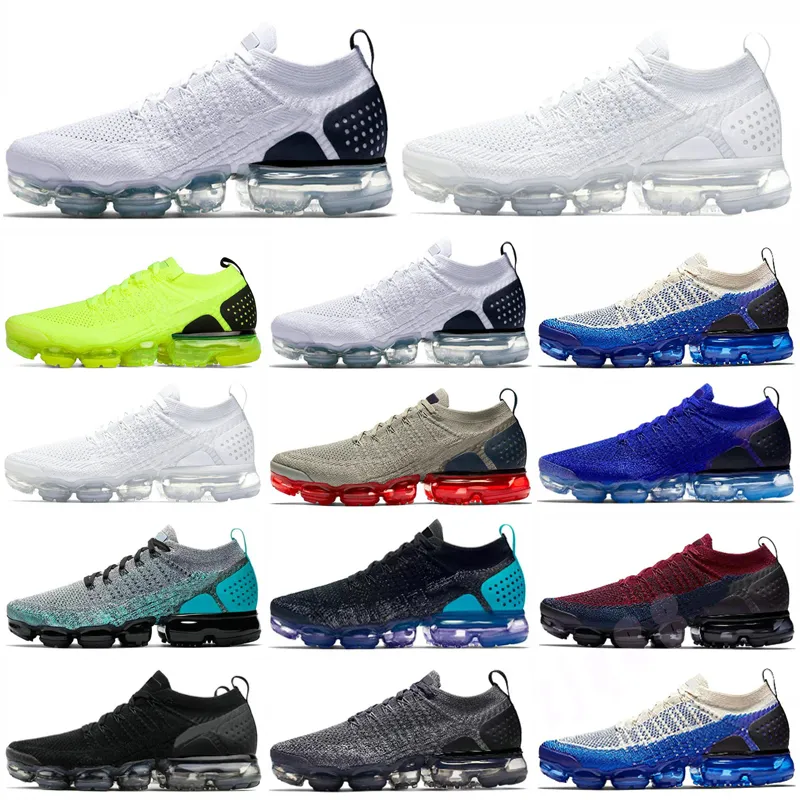 OFF WHITE x Nike Air VaporMax 2018 2.0 Chaussures MOC 2 rocklose 2.0 Schuhe Triple Black Herren Frauen Turnschuhe Kissen Trainer Zapatos