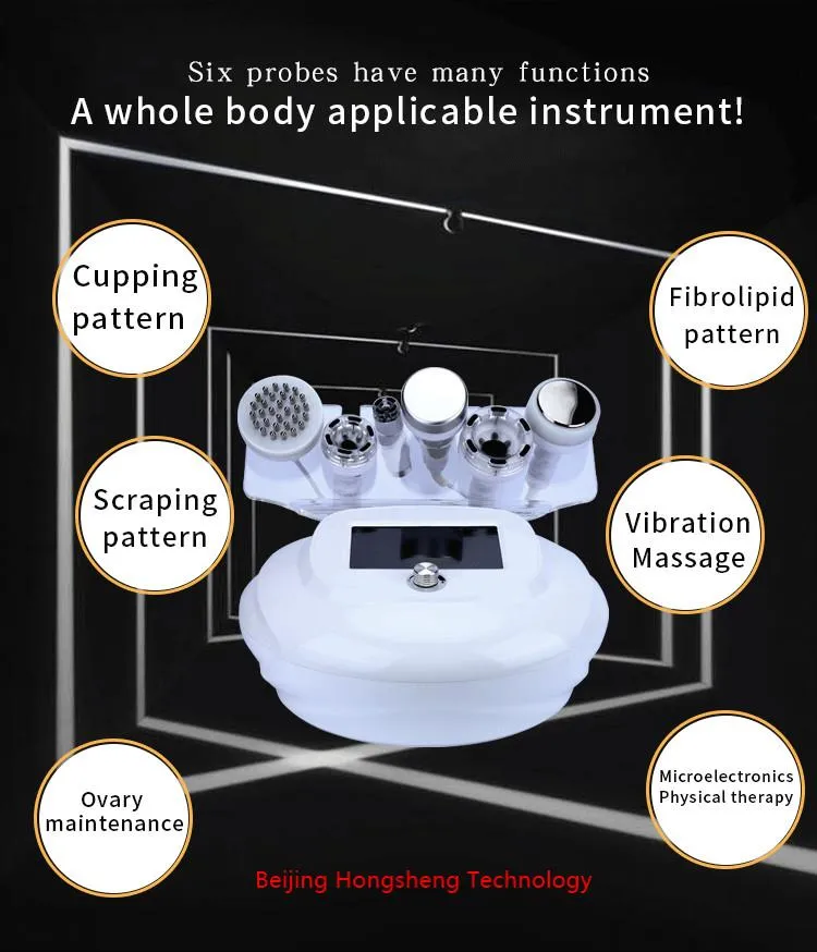 6 in1 80K Ultrasone Liposuctie Cavitatie Vacuüm RF Afslanken Radiofrequentie Huid Lichaam Schoonheid Gezondheid Machine