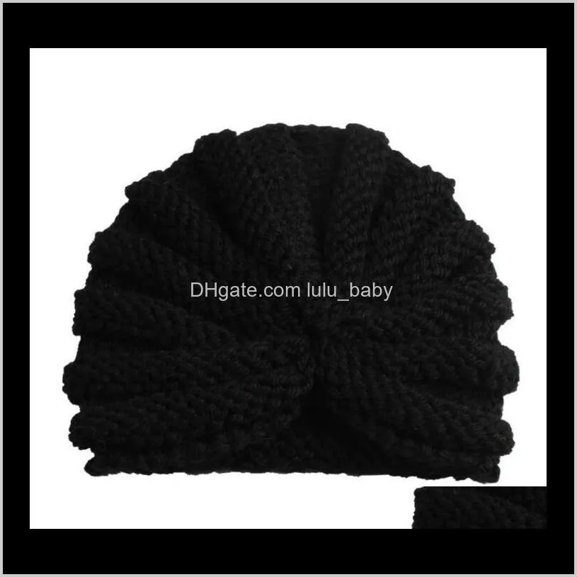 ins baby girls boy wool hollowed caps kids knitting wool crochet hat infant toddler boutique indian turban spring autumn