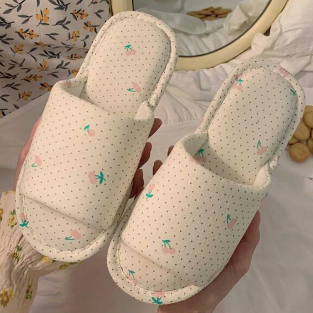 Fashion Women Casual Cute Indoor Home Shoes Soft Cozy Slippers Spring Autumn Flip Flops Female Linen Slides Qq760 210625 GAI