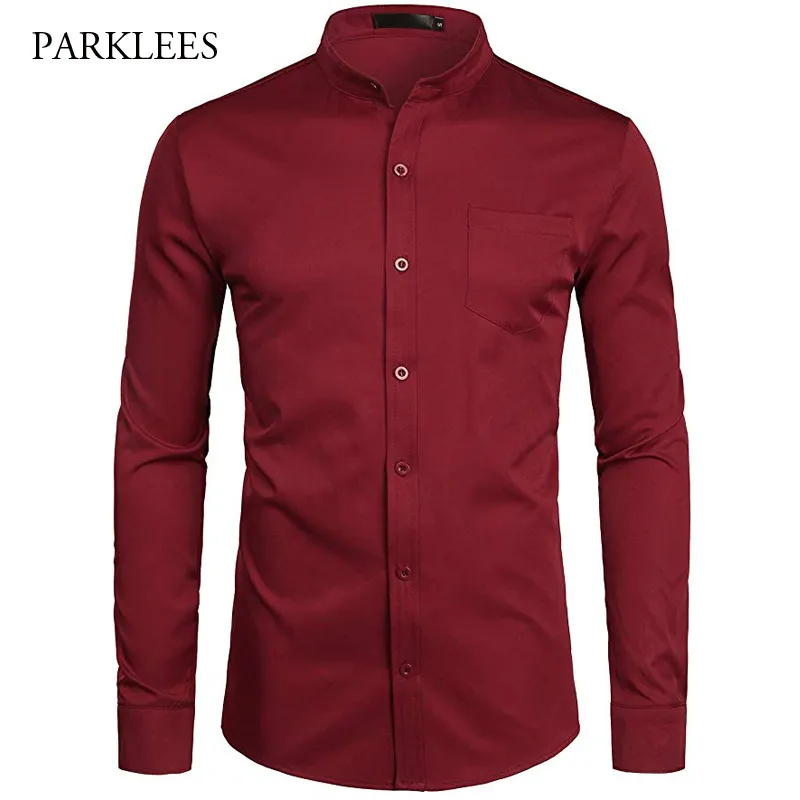 Camisas de vestir online para hombre color rojo