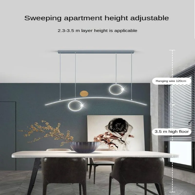 非売品 正規品 ダイニングルームシャンデリアledミニマルな現代雰囲気創造的性格ランプストリップスモールバーノルディックテーブルの壁紙 安い買う Strata Ae