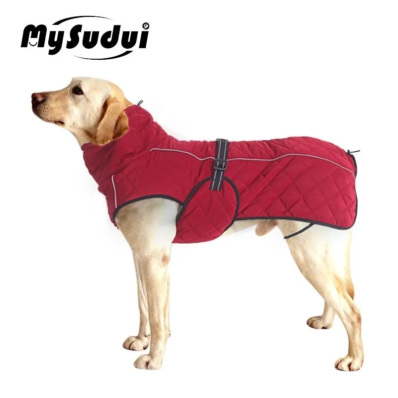 Vêtements pour chiens de compagnie Veste d'hiver en duvet pour chiens de taille moyenne en plein air Manteaux de chien chauds Vestes Vêtements d'hiver Kurtka Ubranka Dla Psa Y200922