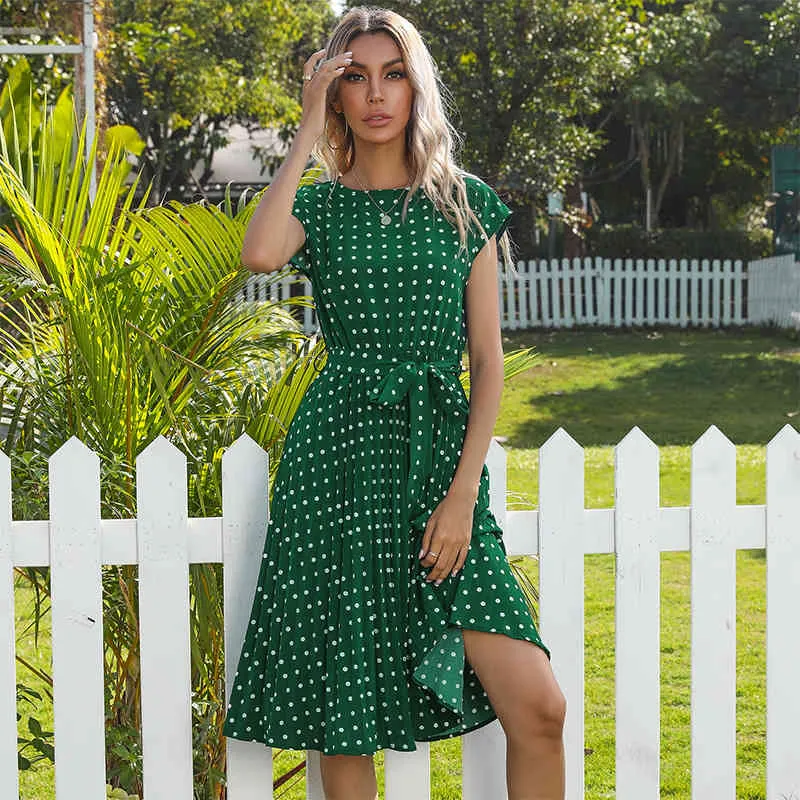 Vestidos sales plisados midi