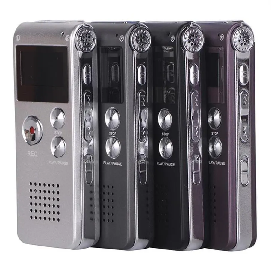 Professionell 8GB 16G Digital Voice Recorder Multifunktionell Mini Audio Recording Pen Flash Drive Disk Pen MP3 USB dictAfone369O45270E