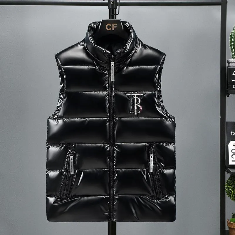 Stylish Shiny Puffer Vest Mens #3668 From Douguan, $30.62
