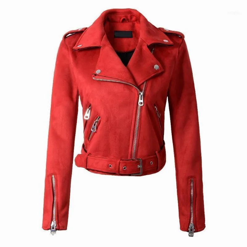 Verkauf Frauen Faux Leder Jacke Stud/niet Moto Biker Zip Mäntel Chaqueta Blazer Pu Jaqueta Couro Rock Cuir Femme Casaco1