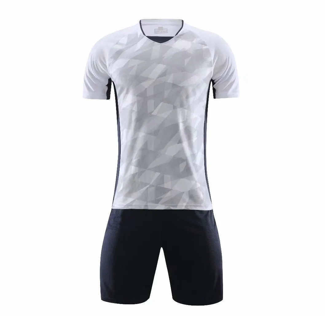 Maillot de Football blanc pour enfants et adultes, ensemble de Kits de Football pour hommes et adultes, uniformes personnalisés, chemises d'entraînement de Futbol, costume court