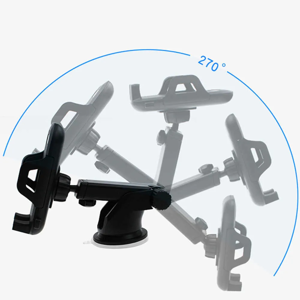 Araba telefonu için yeni evrensel cep telefonu tutucusu araba telefonu telefon tutucusu gösterge paneli ön cam havalandırma uzun kolu güçlü emme stent264u