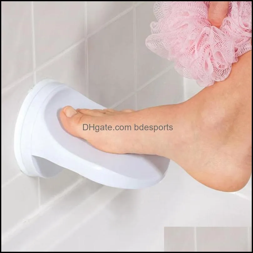 Bath Accessory Set Pedal Step Suction Cup Non Slip Foot Wash Feet Grip Shaving Aid Rest Bathroom Holder Shower Leg D3O0