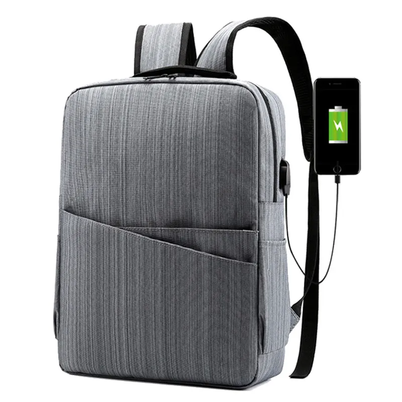 Sac à dos multifonction avec chargeur USB pour hommes, sac à dos d'affaires décontracté de voyage antivol étanche pour ordinateur portable