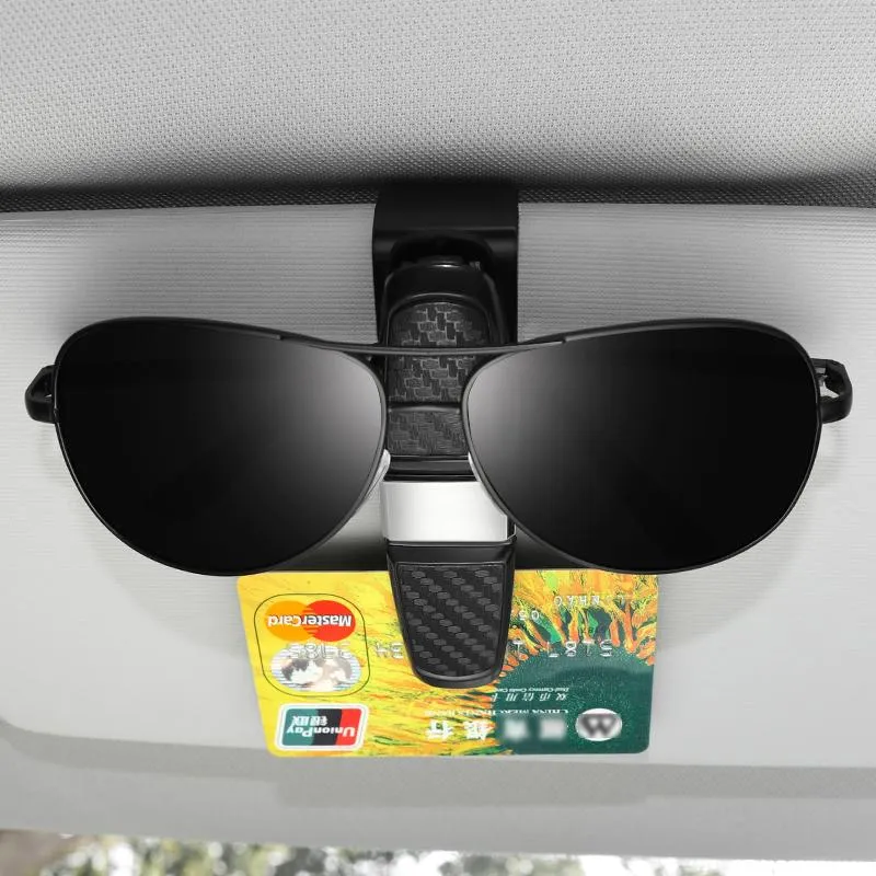 Другие интерьеры аксессуары Tajian Car Sun Scorses Case Shield Солнцезащитные очки Clips Clips Cracket Sunshade Holder Universal