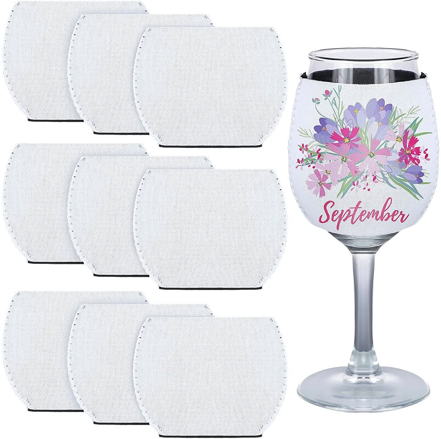 Neoprene wine online glass holder