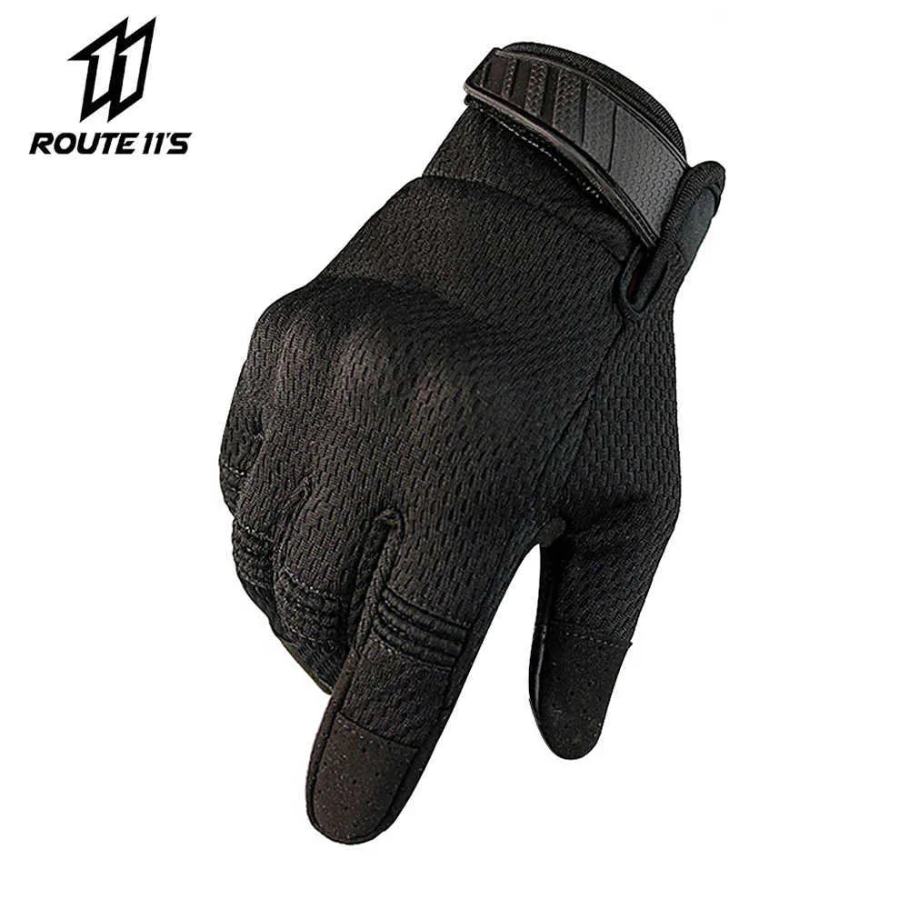 Motorcycle Gloves Genuine Sheepskin Leather Off-Road Riding Motorbike Full Finger Gloves Retro Motocross Gloves Moto Guantes H1022