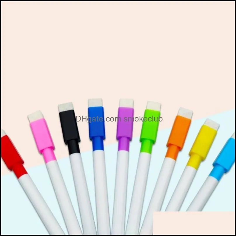Colorful black School classroom Whiteboard Pen Dry White Board Markers Built In Eraser Student children drawing pen