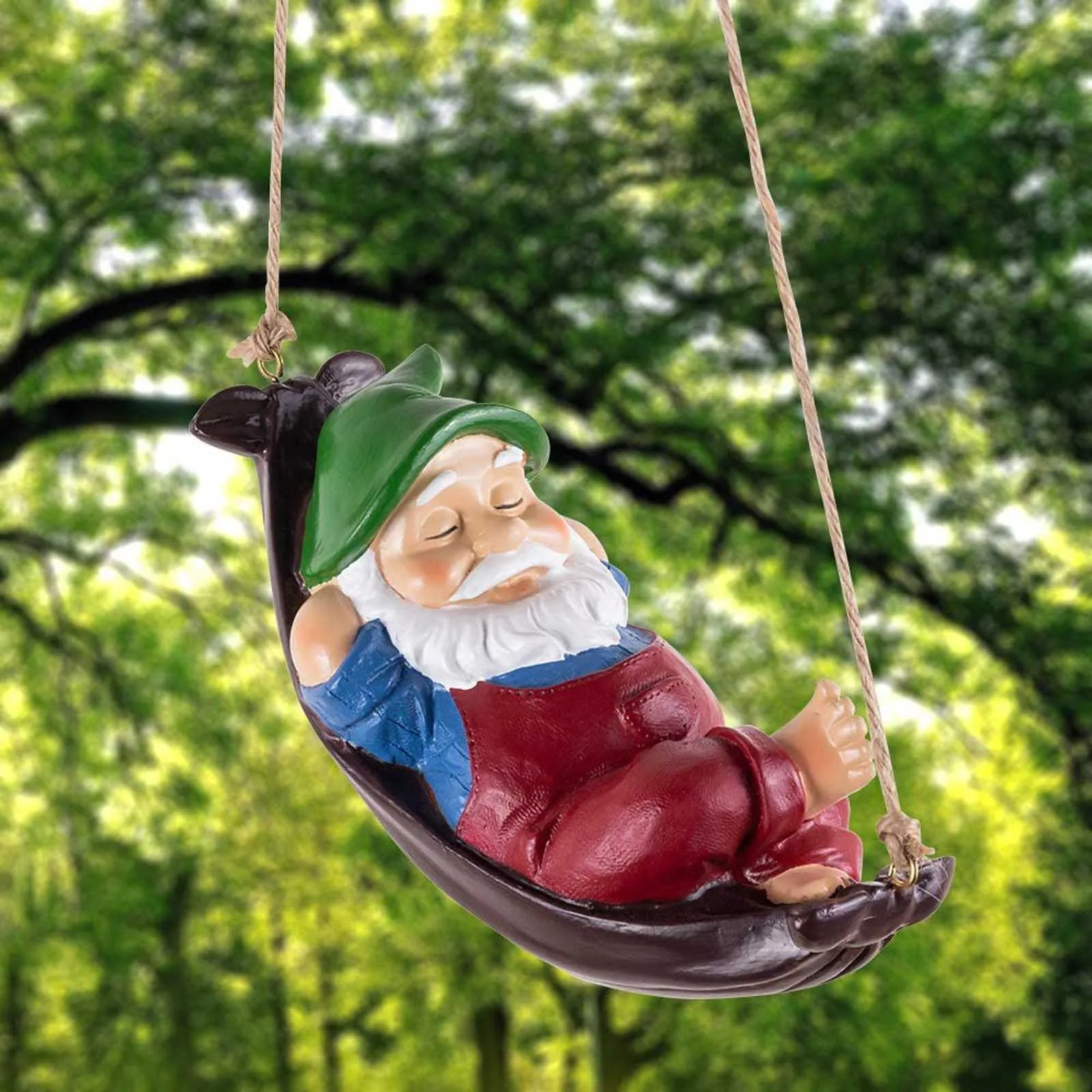 Leaf Shaker Gnome Home Lawn Patio Yard Figurine Decoration Decor Resin Swing Cartoon Gifts KIDS Garden Ornament