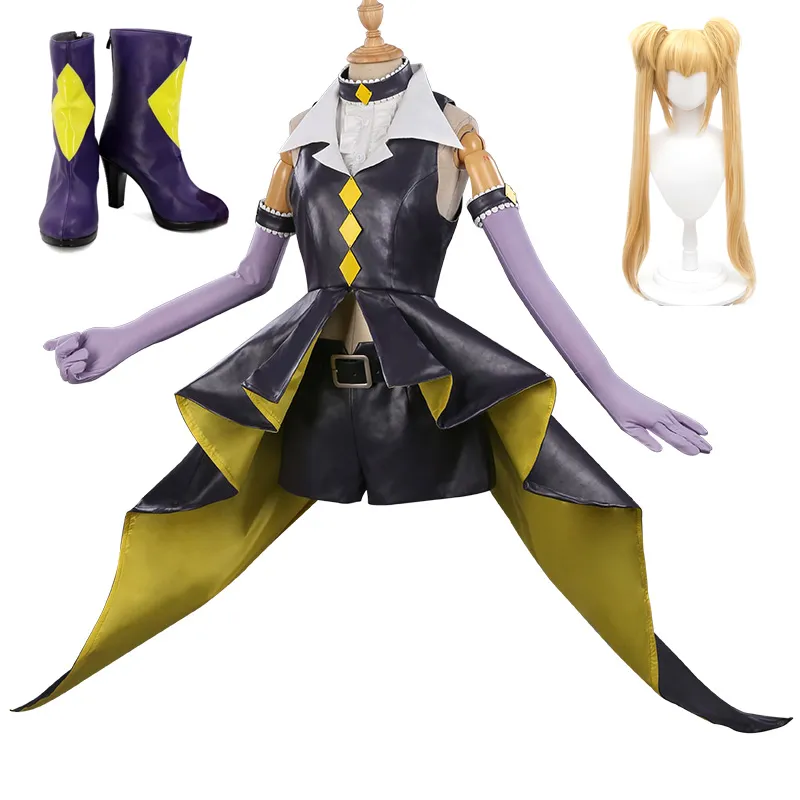 Shugo Chara Tsukiyomi Hoshina Utau Costume Cosplay Clothes Suit Shoes Wig(optional)