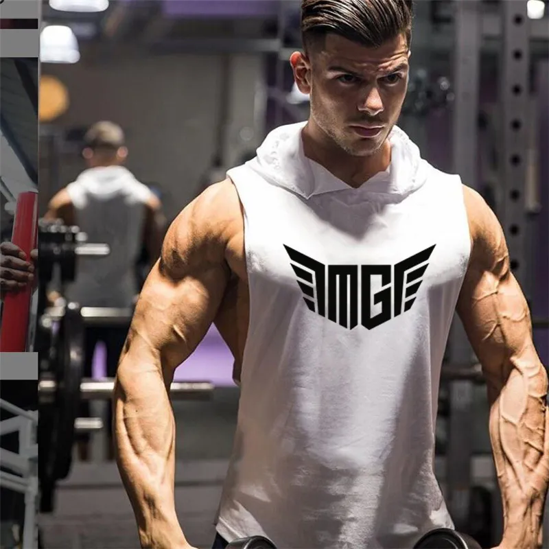 Marque vêtements musculation stringer débardeur hommes haute qualité fitness gilet muscle gars sans manches sweats à capuche sport maillots