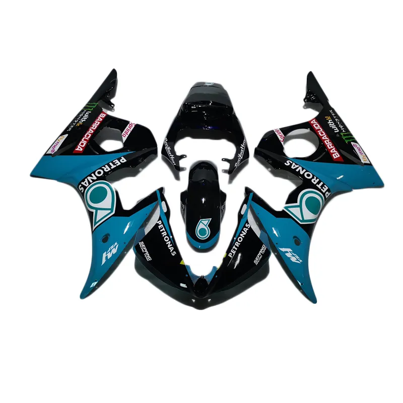 Комплект обтекателей для Yamaha YZF R6 03 04 05 Petronas Malaysia Design Crawing Set 2003 2004 2005 OT13