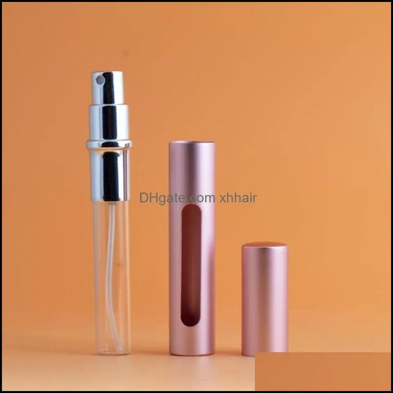 Mini Travel Portable Refillable Convenient Empty Perfume Atomizer Bottle Pump Scent Spray Case 5ML Cosmetic Containers Hot1