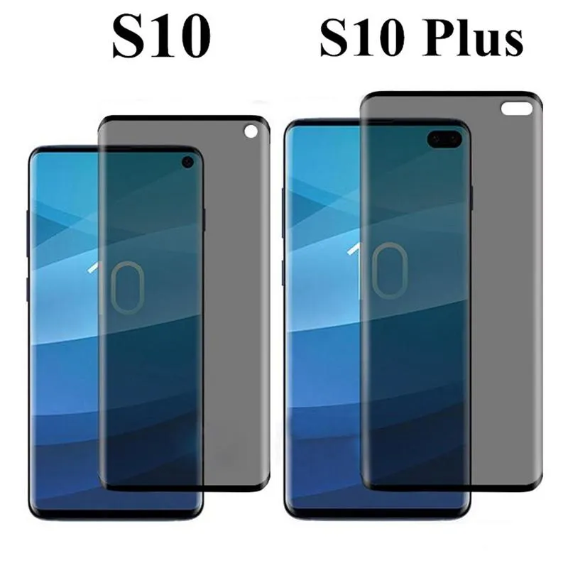 3D gebogener Displayschutz, hüllenfreundlich, Sichtschutz aus gehärtetem Glas, Anti-Spionage-Folie für Samsung Galaxy S21 PLUS, S20, S10, S9, S8, Note 8, 9, NOTE10, NOTE 20 Ultra