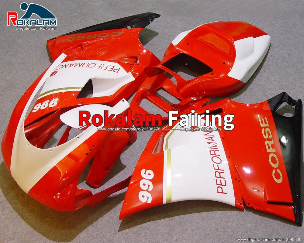 تخصيص Fairings for Ducati 996 748 Body Cover 96 97 98 99 00 01 02 1099 1996-2002 هال (حقن صب)