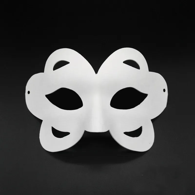 Lot de 20 masques faciaux bricolage en papier mâché Art blanc masque  artisanal à peindre masques de costumes vierges pour Mardi Gras, mascarade