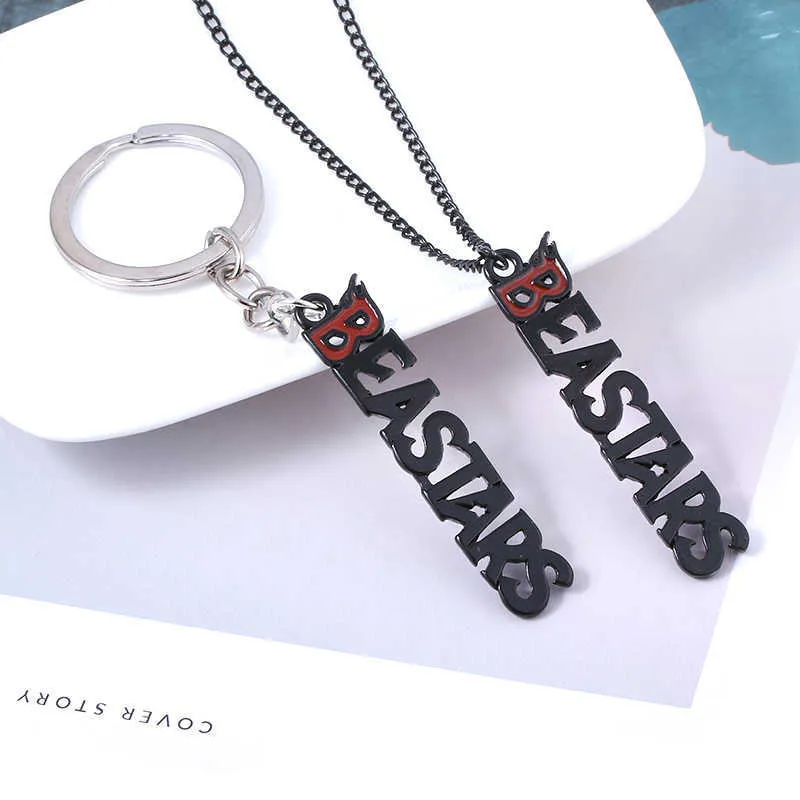 Anime BEASTARS Letter Keychain Legosi Haru Pendant Keyring for Women Men Key Holder Jewelry G1019