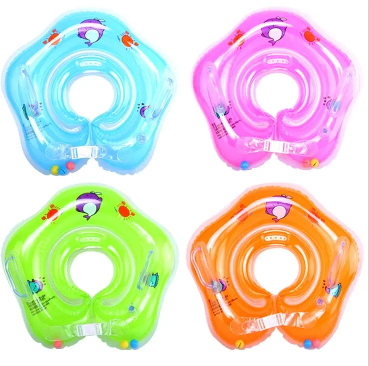 Jungen Mädchen Schwimmen Neck Float Ring Baby Schwimmen Kreis Sommer Wassersport Floats Ringe Kleinkind schwimmende Wasser Pool Matratze mit Glocken Schwimmzubehör