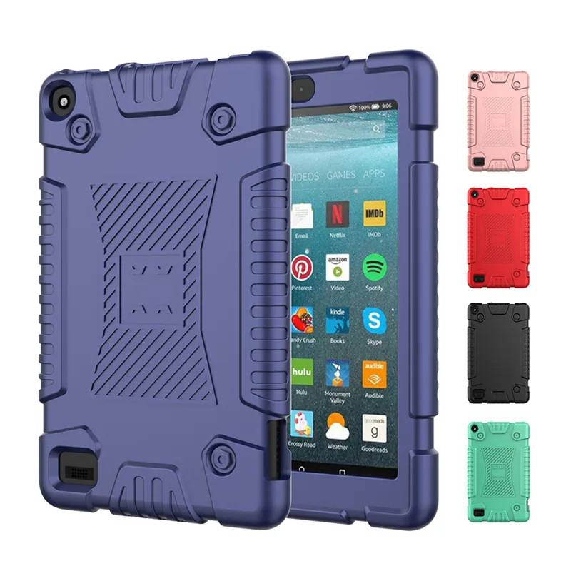 Dzieci Baby Niepoślizgowe Miękkie Silikonoszczelne Ochronne Case Pokrywa dla Amazon Kindle Fire 7 Fire7 HD 8 HD8 E-Book Tablet